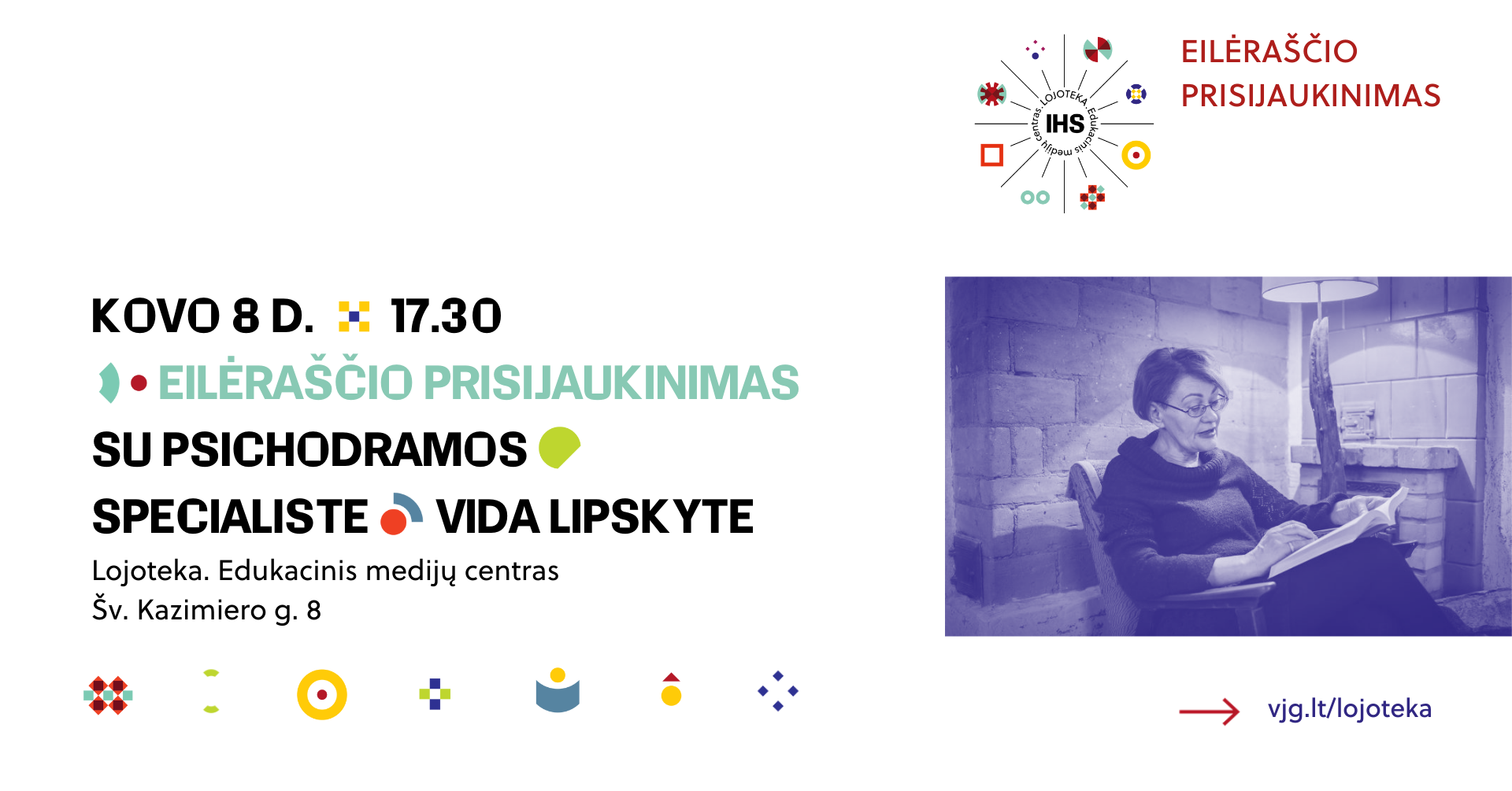Eilėraščio prisijaukinimas su psichodramos specialiste Vida Lipskyte
