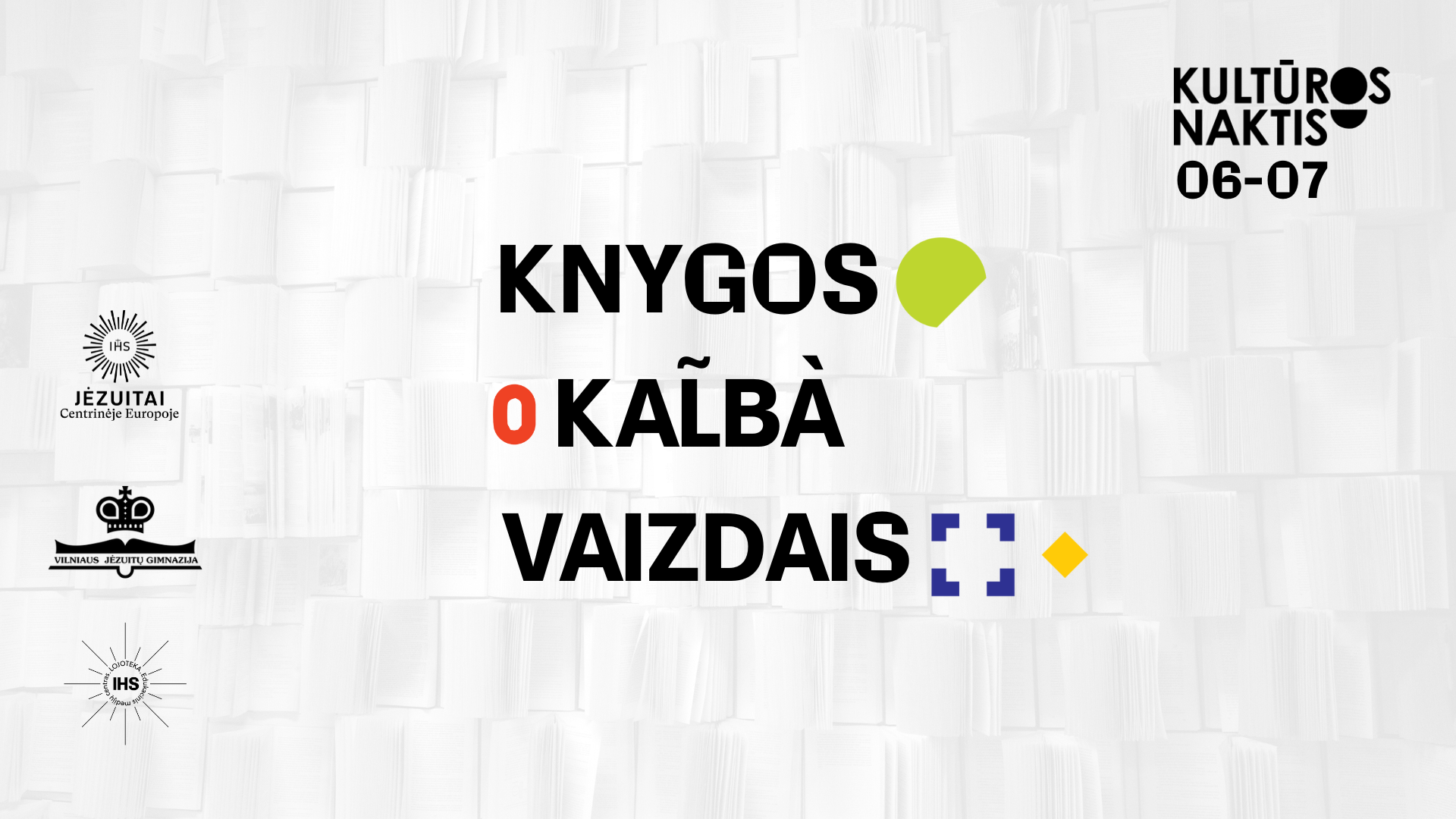 Knygos kal̃bà vaizdais | Kultūros naktis 2024