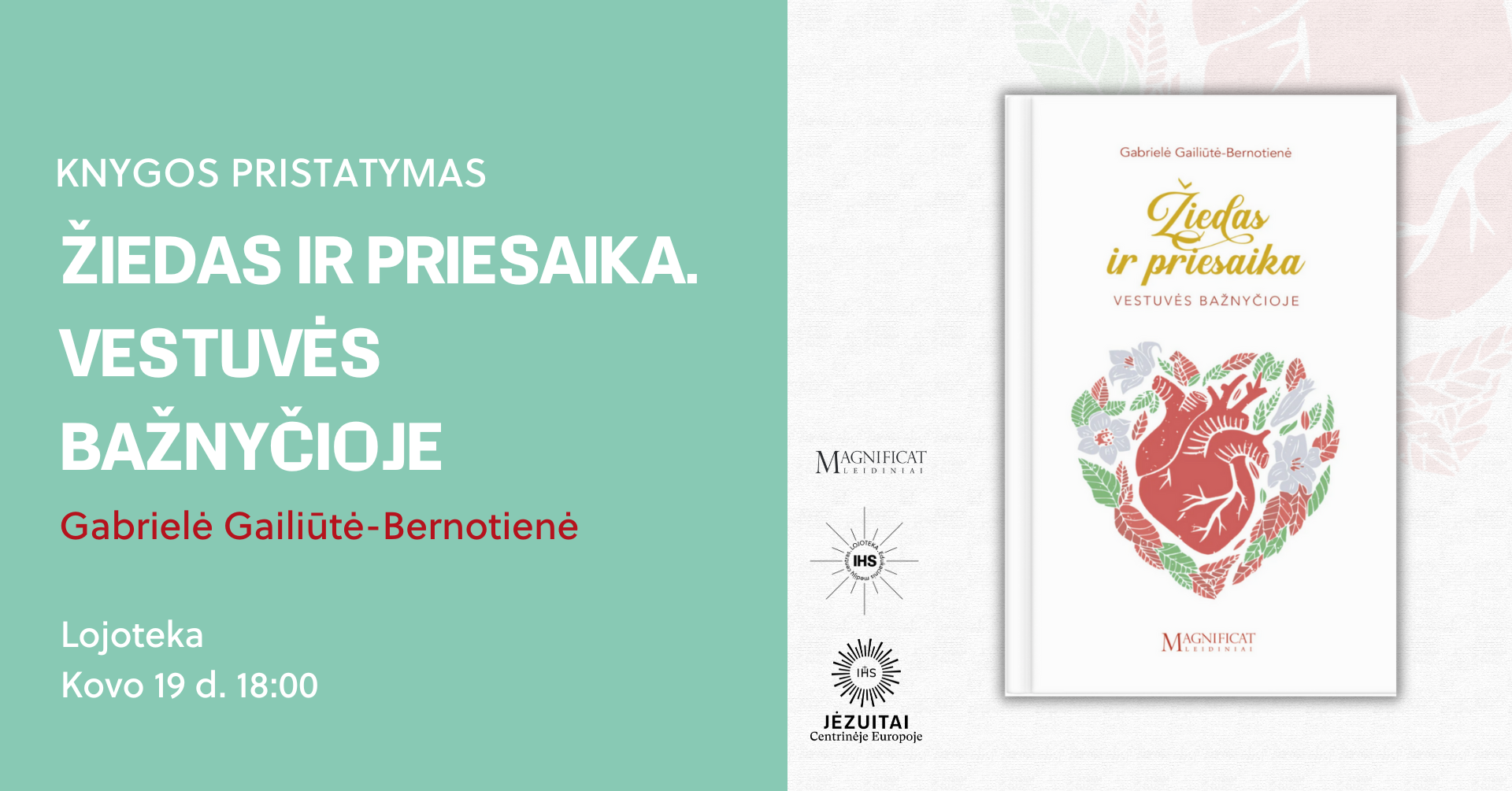 Knygos „Žiedas ir priesaika. Vestuvės bažnyčioje“ pristatymas