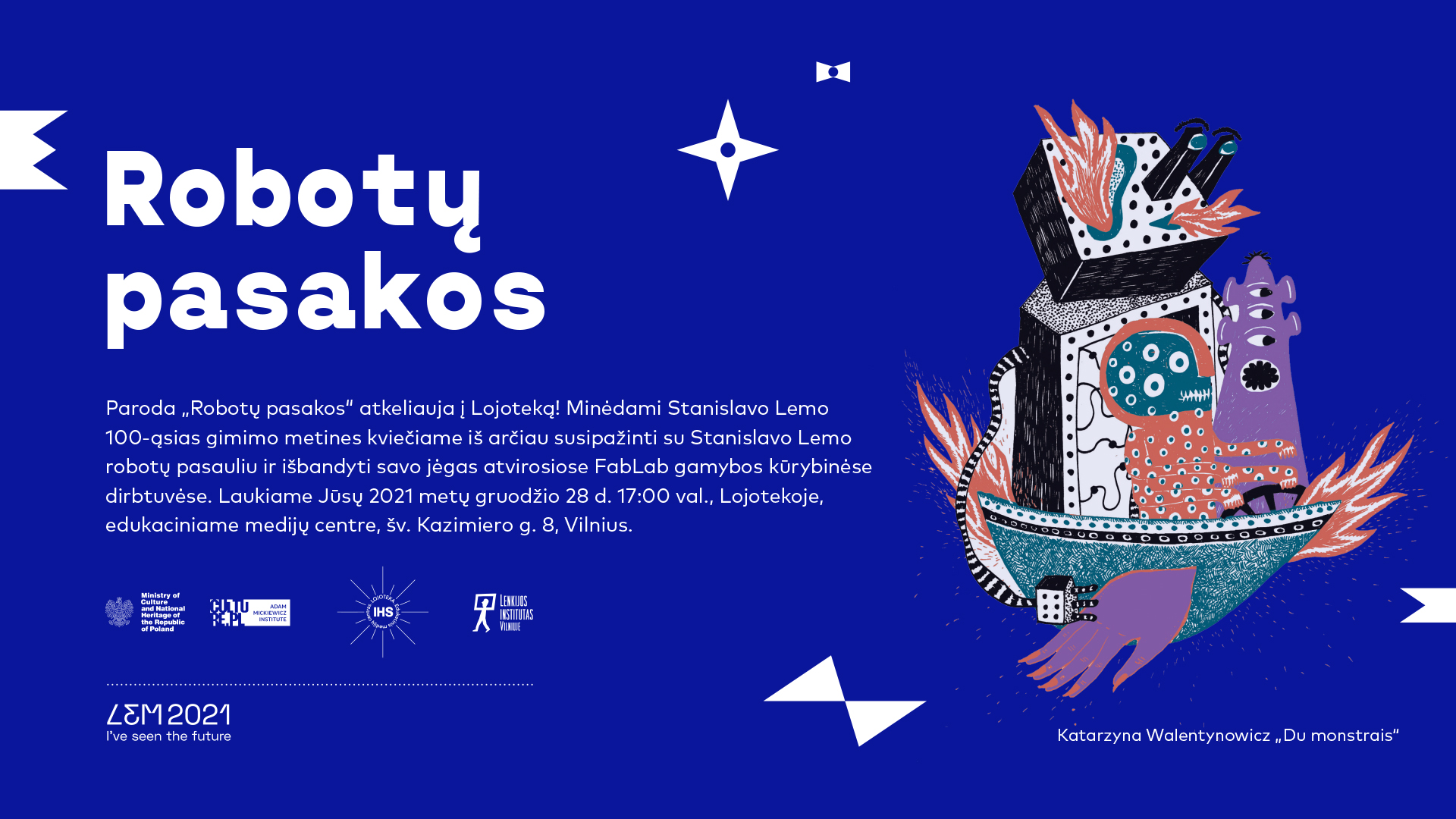 Parodos „Robotų pasakos“  atidarymas