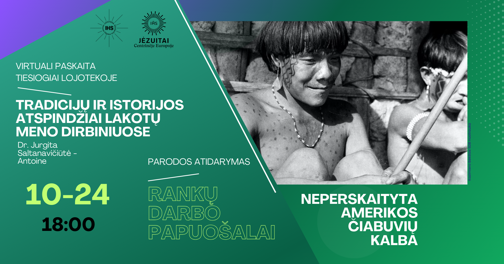 Parodos „Rankų darbo papuošalai – neperskaityta Amerikos čiabuvių kalba“ atidarymas